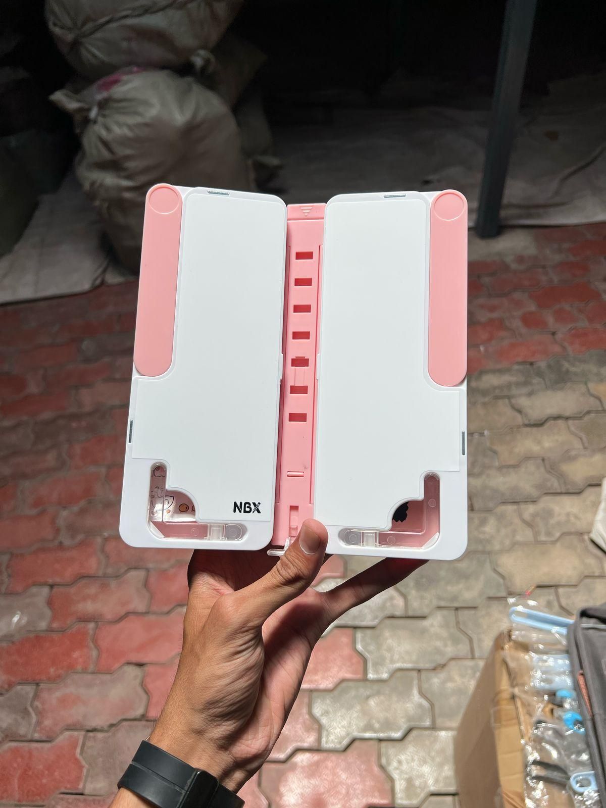 Stand Pencil Box and Foldable Reading Bookshelf